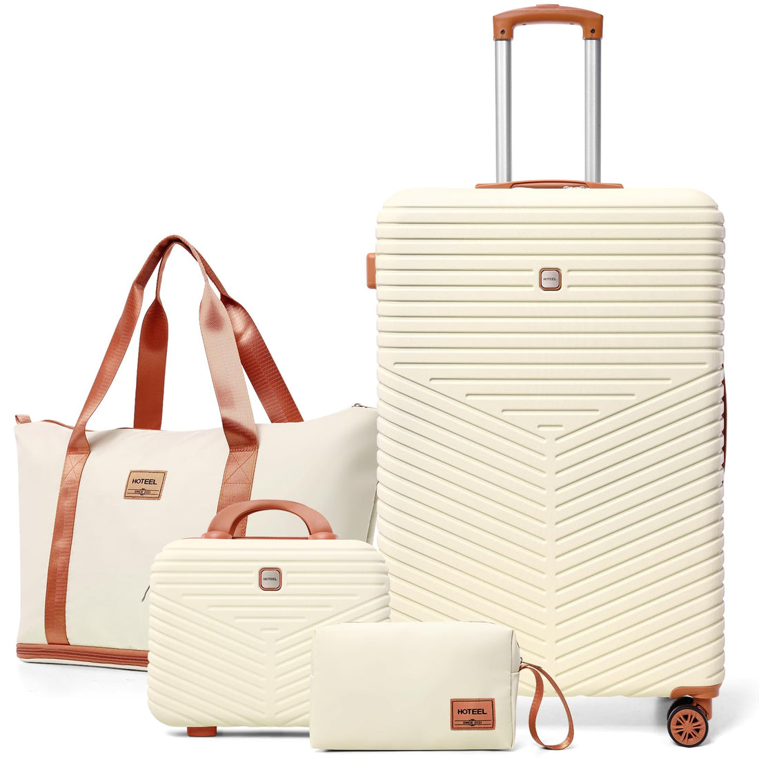 Hoteel 4-Piece Luggage Set – Beige