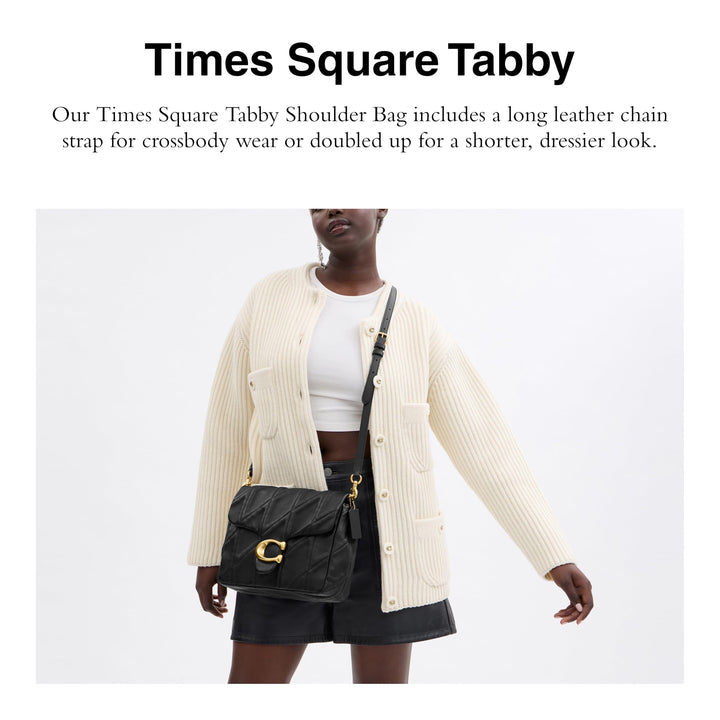 Coach Times Square Tabby Shoulder Bag 26 with Quilting
