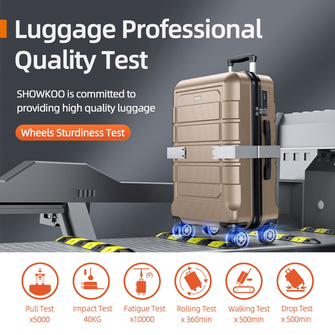 SHOWKOO 3-Piece Luggage Set