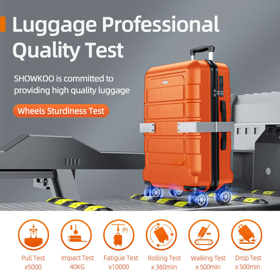 SHOWKOO 3-Piece Luggage Set
