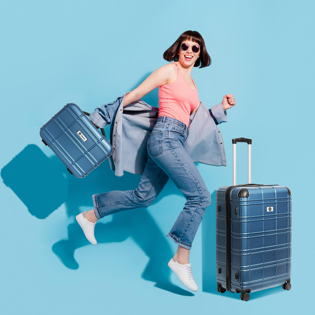 4-Piece Luggage Set – Blue