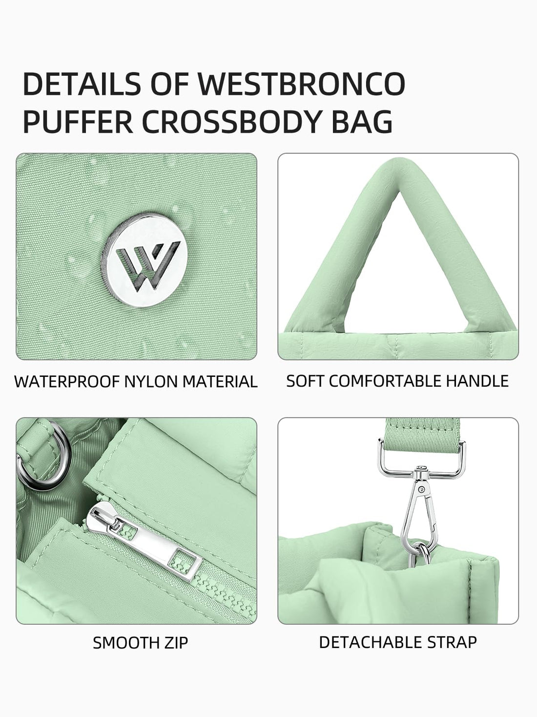 WESTBRONCO Women's Quilted Bag
