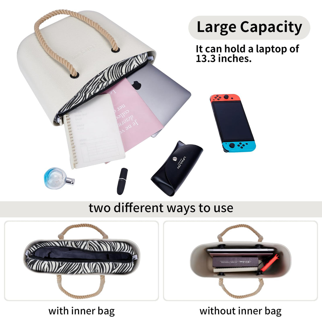 MRMIMI Waterproof Rubber Tote Bag