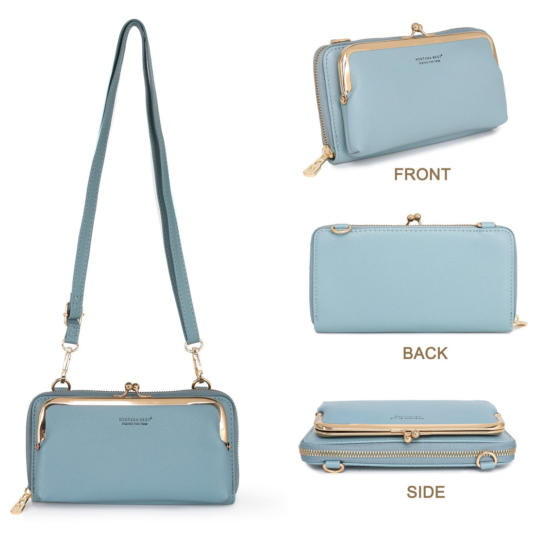 Montana West Small Crossbody Cell Phone Purse for Women RFID Blocking Cellphone Wallet