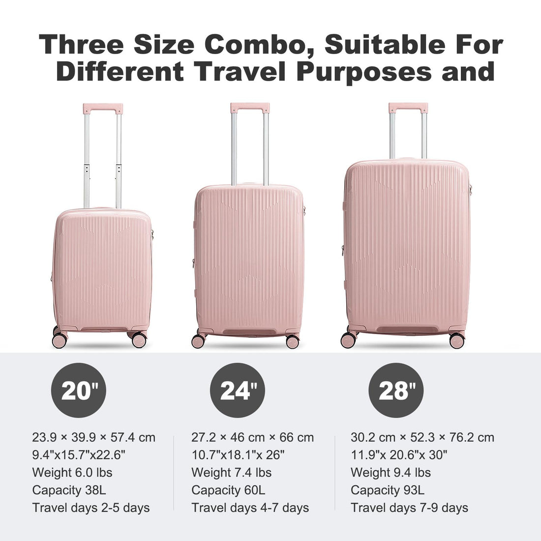 Nazhura 3-Piece Luggage Set
