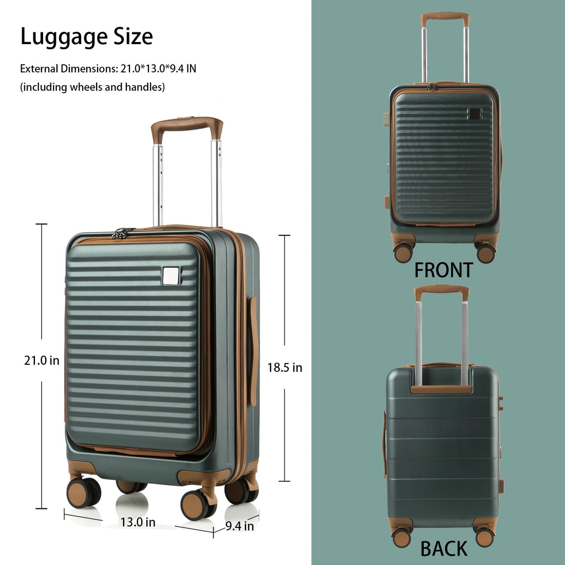 19.5" Hardside Carry-On – Black