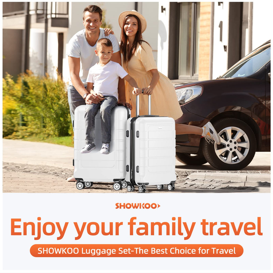SHOWKOO 3-Piece Luggage Set