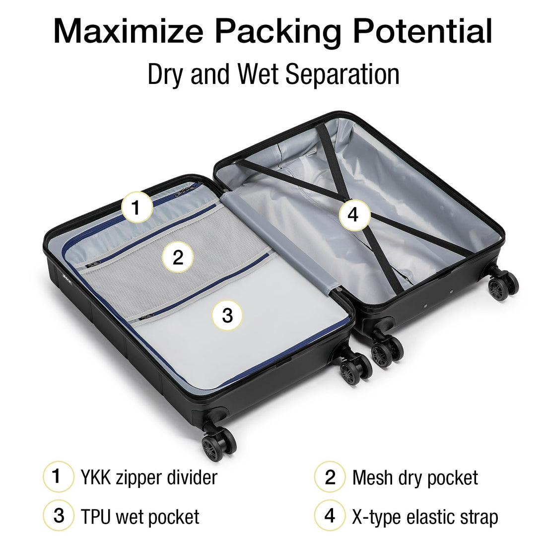 KYME 2-Piece Luggage Set
