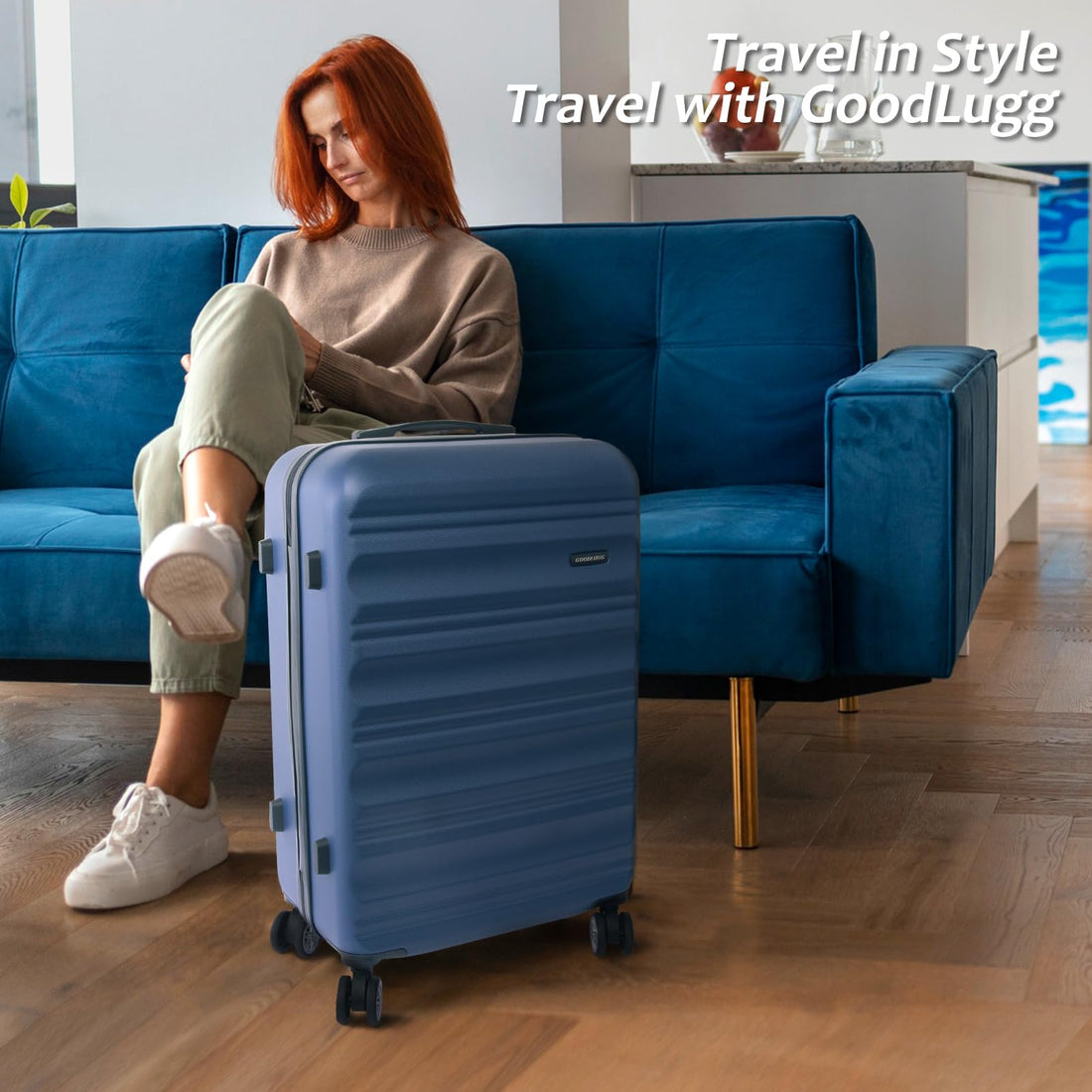 3-Piece Hardshell Luggage Set – Navy