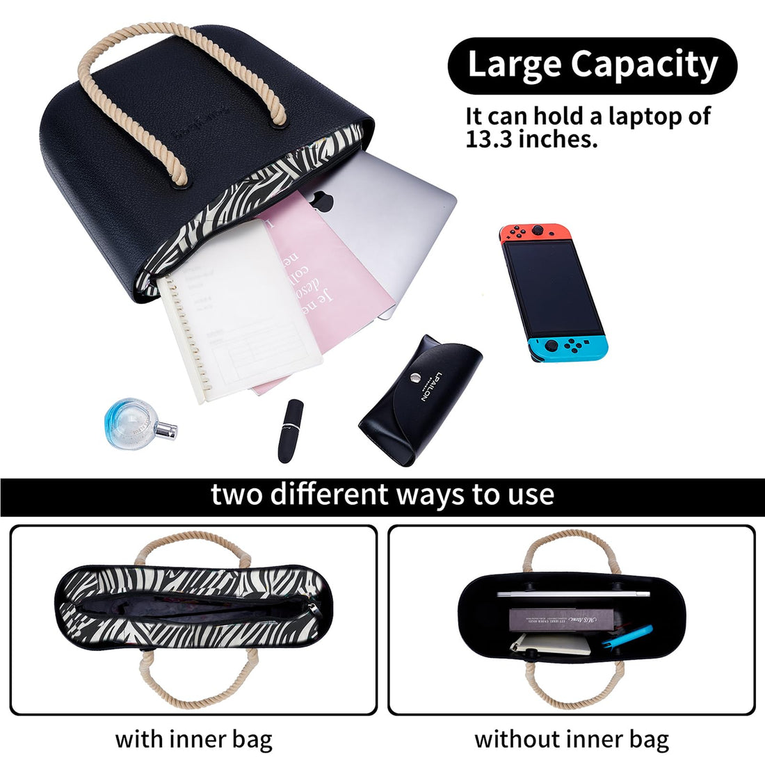 MRMIMI Waterproof Rubber Tote Bag