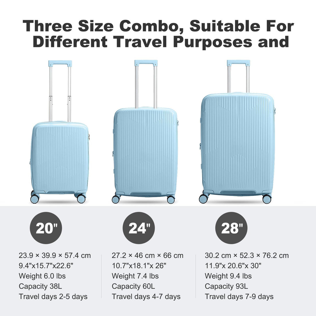 Nazhura 3-Piece Luggage Set