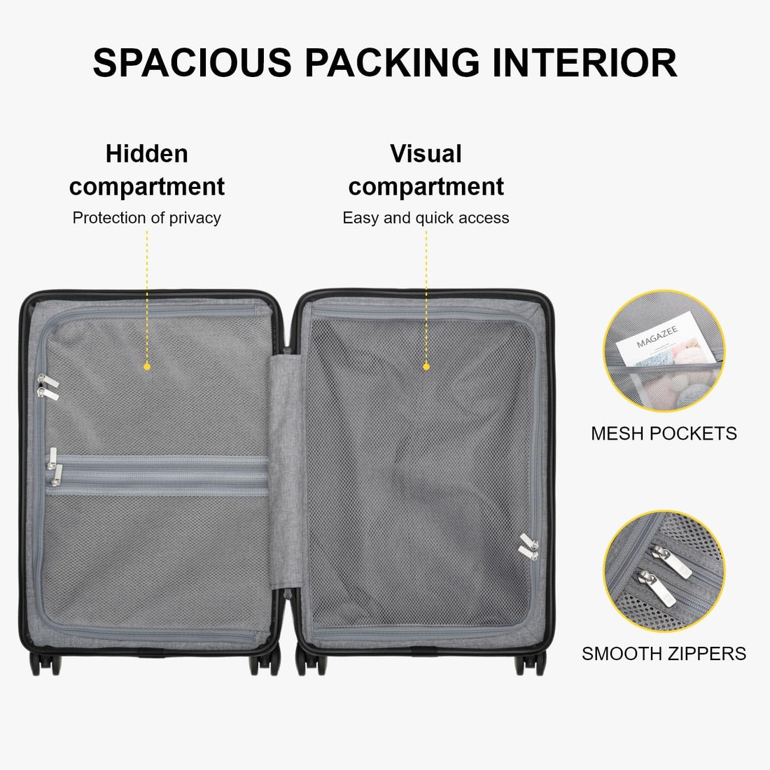 LEVEL8 20" Dark Grey Carry-On