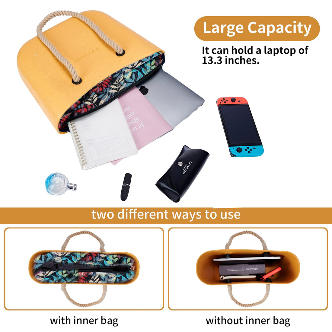 MRMIMI Waterproof Rubber Tote Bag
