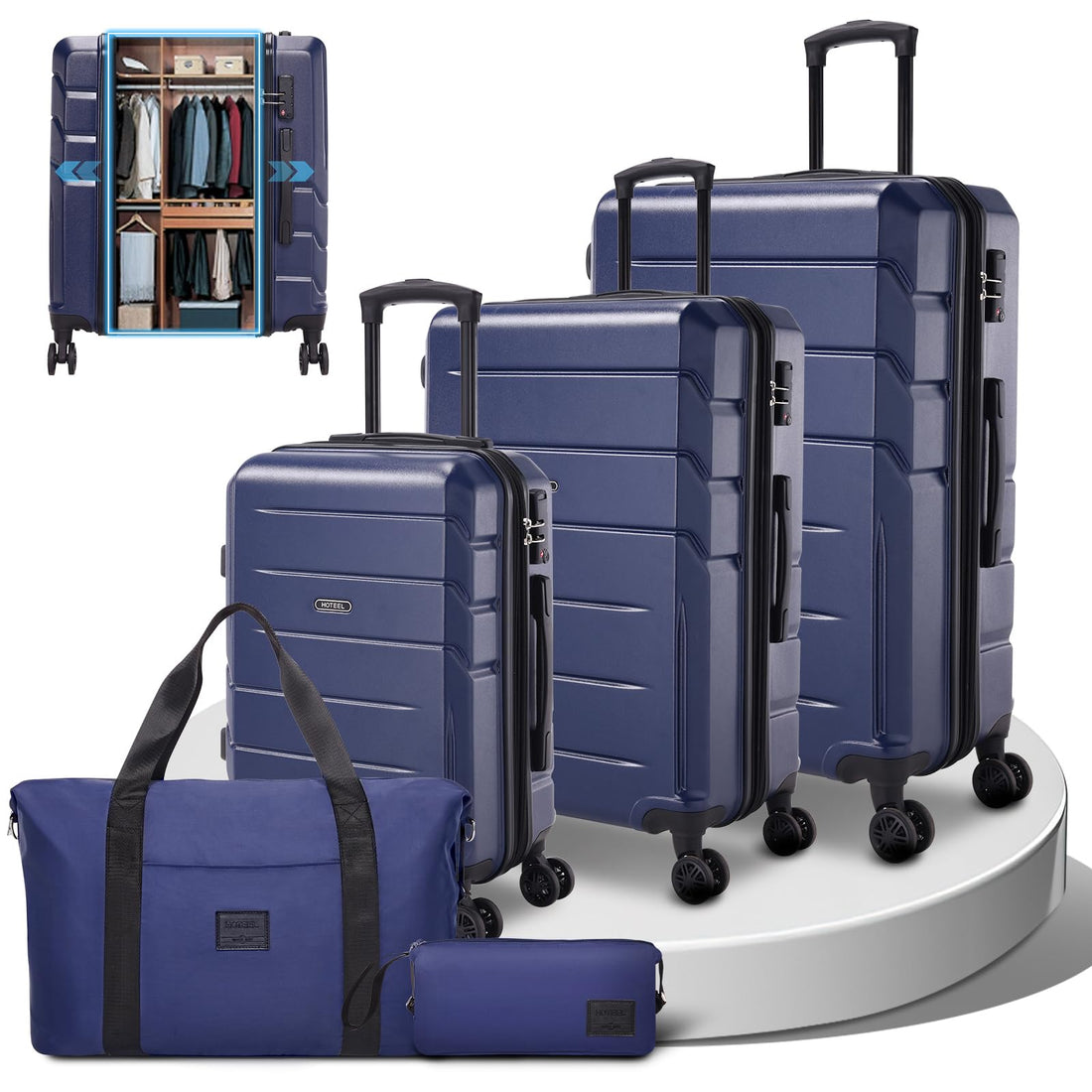 Hoteel 5-Piece Beige Luggage