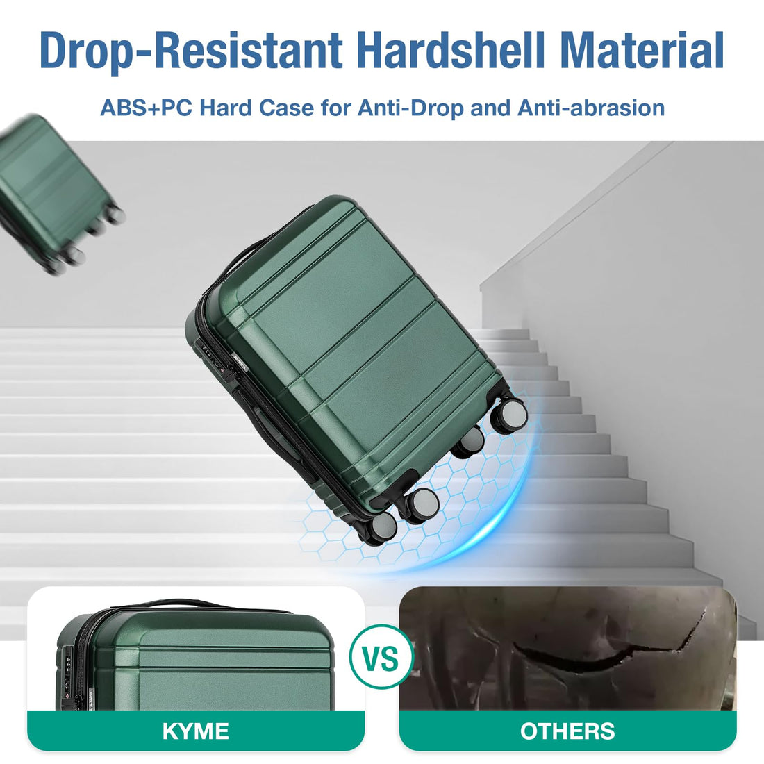 KYME 20" Carry-On Luggage Green