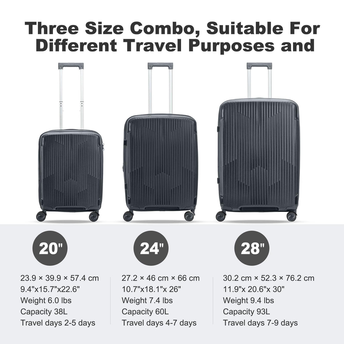 Nazhura 3-Piece Luggage Set