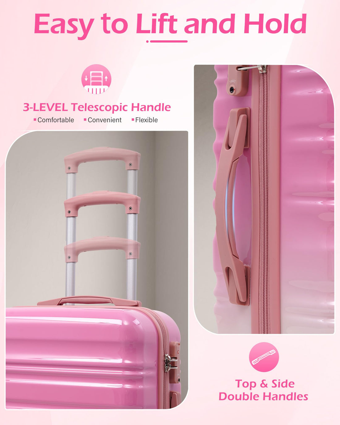3-Piece Carry-On Luggage Set