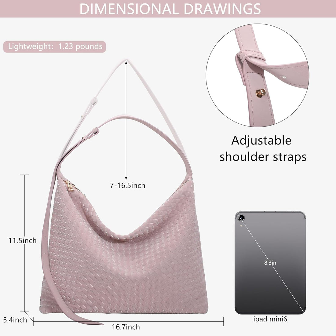 Woven Vegan Leather Bag – Women’s Tote