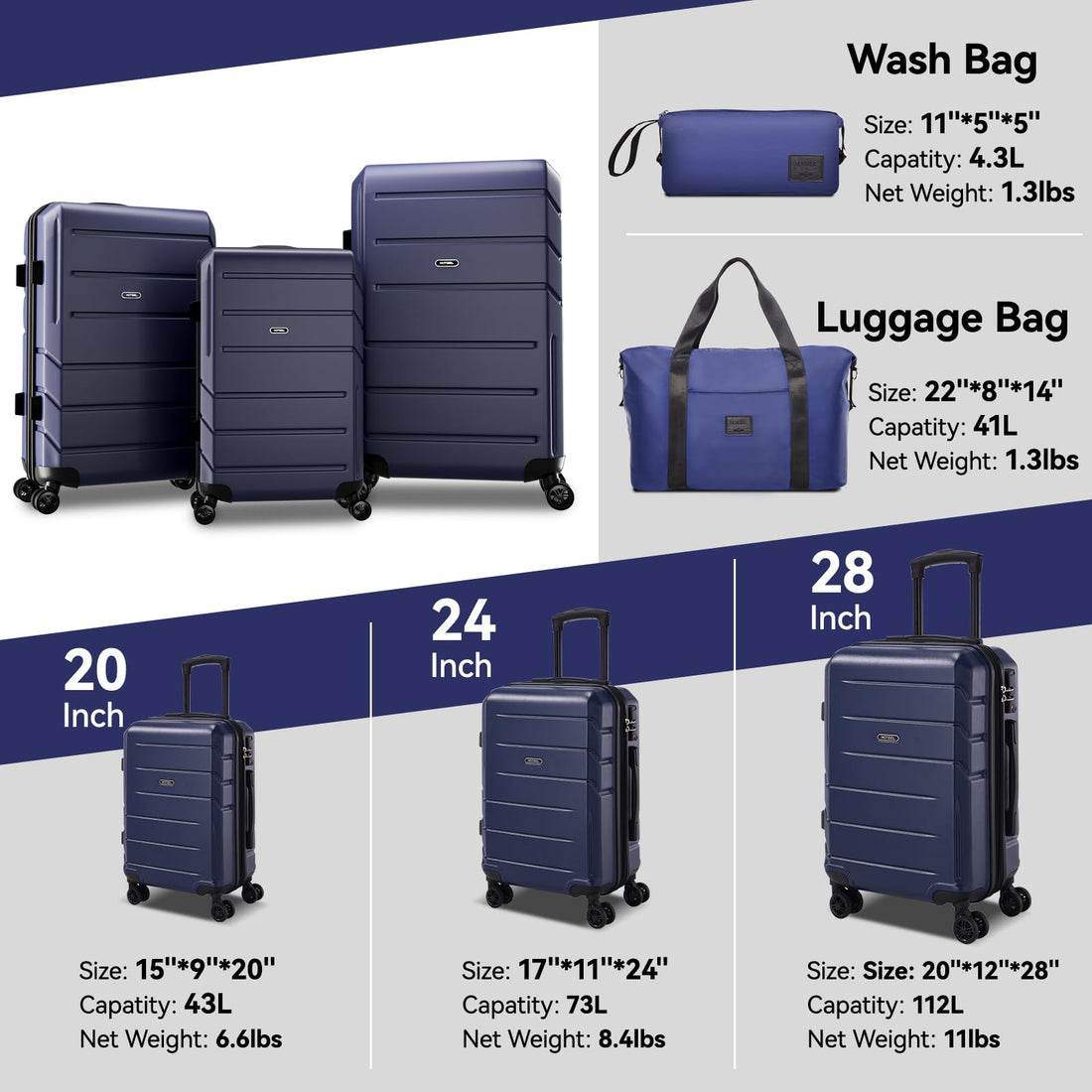 Hoteel 5-Piece Beige Luggage