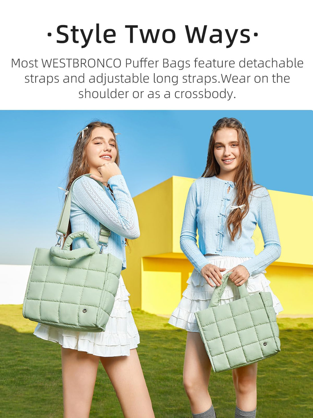 WESTBRONCO Women's Quilted Bag
