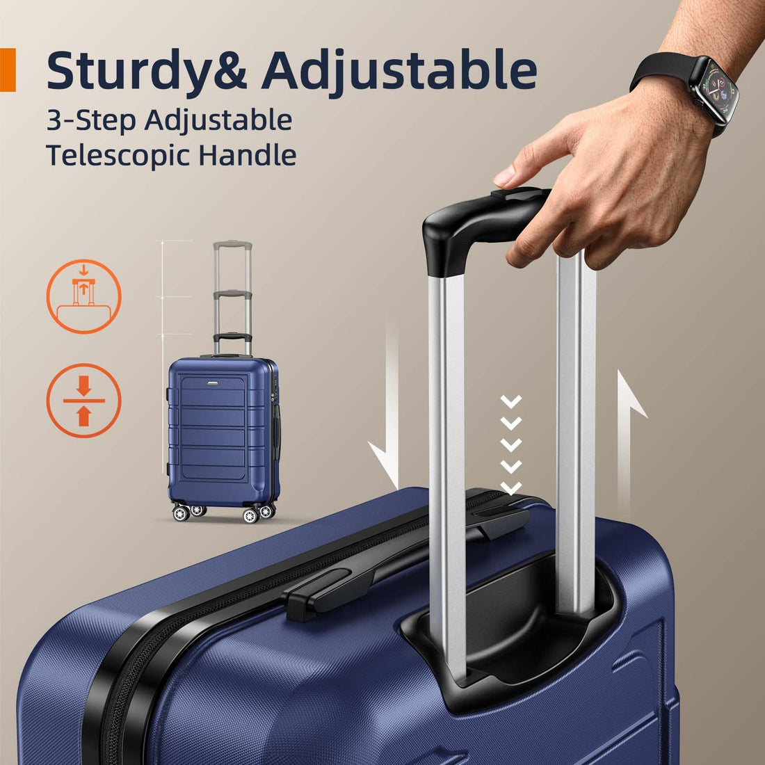 SHOWKOO 3-Piece Luggage Set