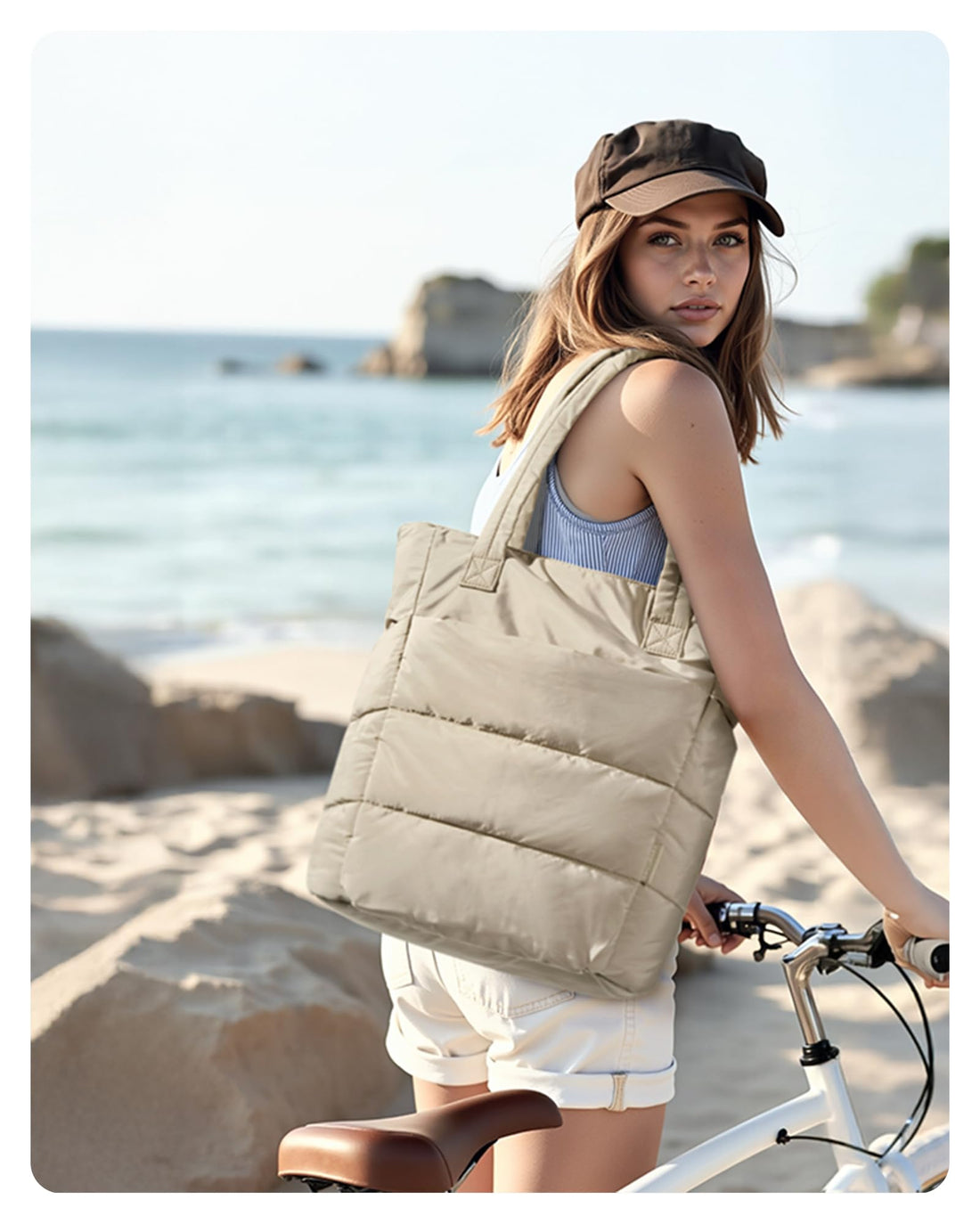 BAGSMART Women’s Puffy Tote