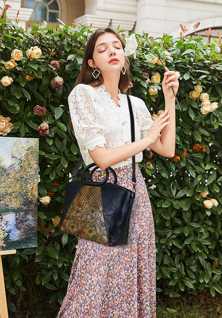 Women's Leather Tote & Satchel Bag