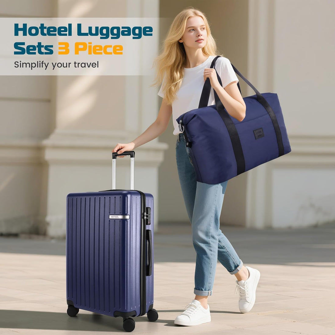 Hoteel 3-Piece Carry-On Luggage Set