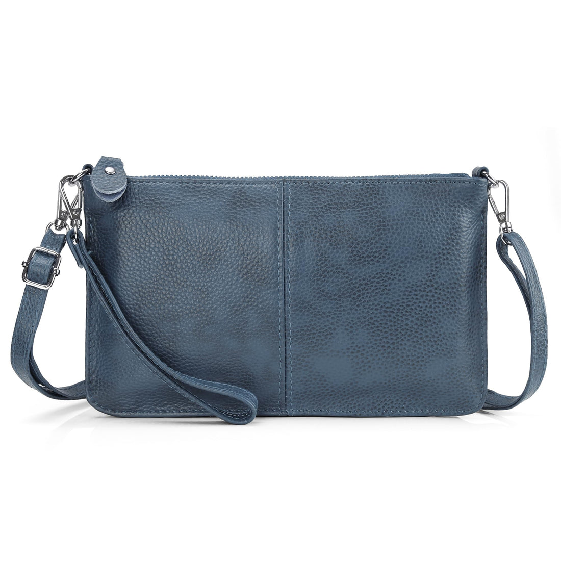 befen Genuine Leather Wristlet Clutch Wallet Purses Small Crossbody Bags for Women with RFID Blocking Card Slots