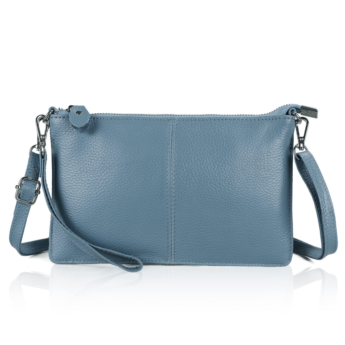 befen Genuine Leather Wristlet Clutch Wallet Purses Small Crossbody Bags for Women with RFID Blocking Card Slots