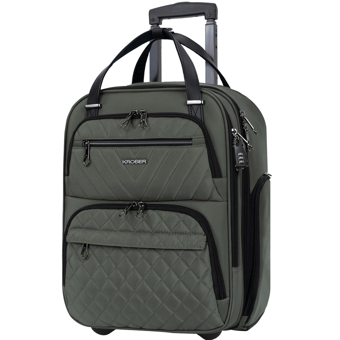 KROSER 16" Underseat Luggage Grey