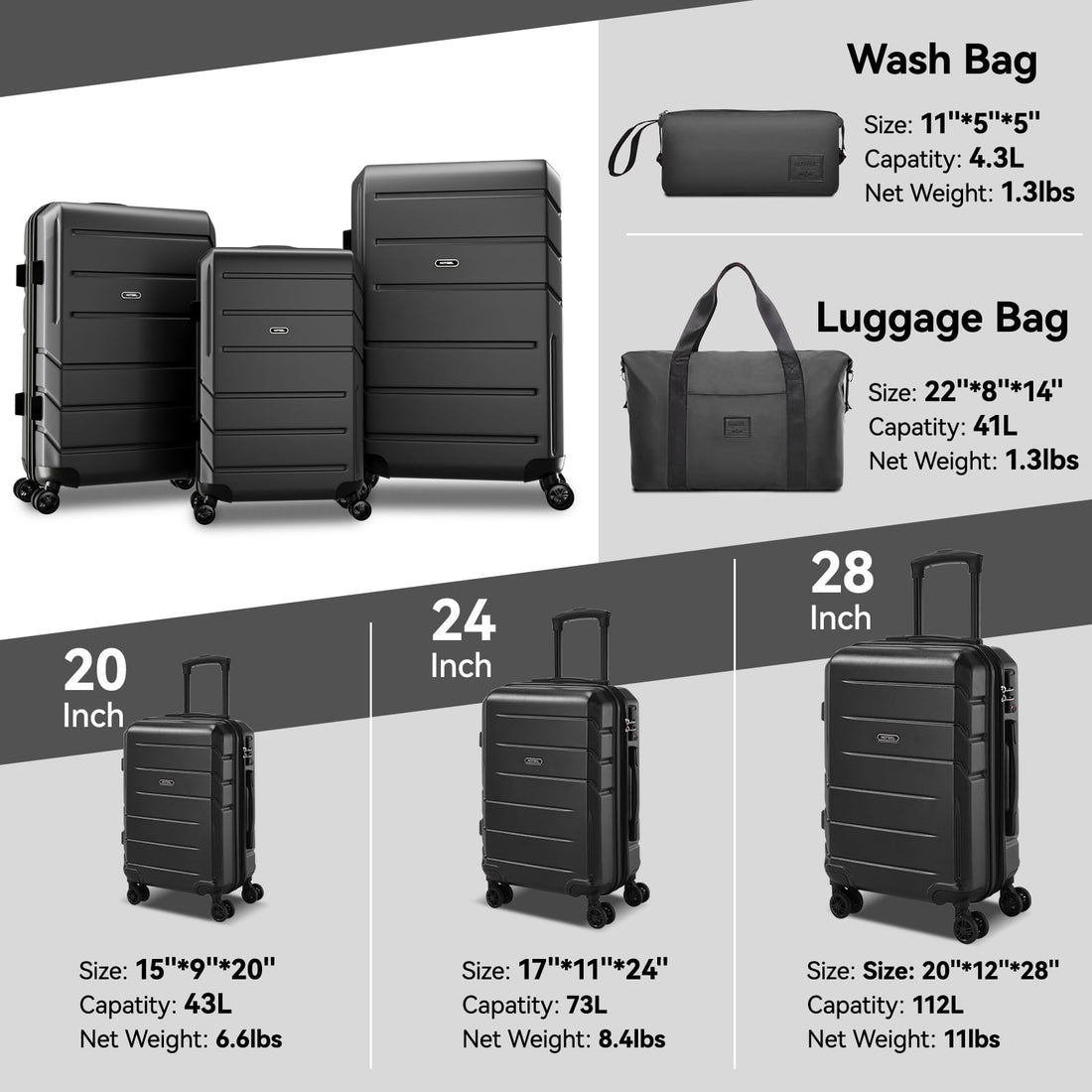 Hoteel 5-Piece Beige Luggage