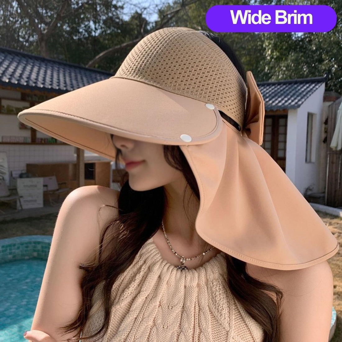 Women’s Sun Hat with Neck Flap
