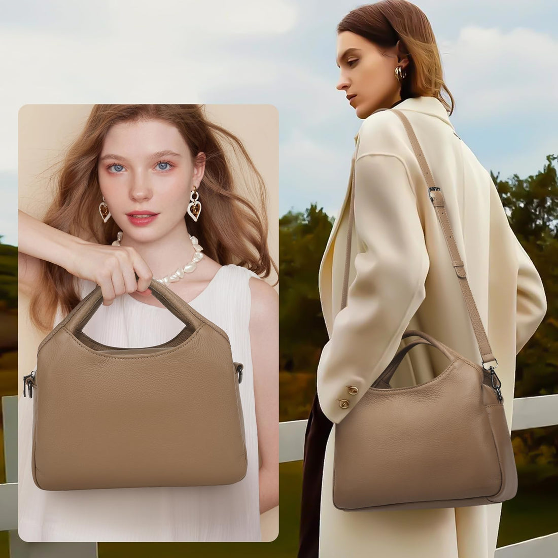 KOGTLA Women's Leather Handbag