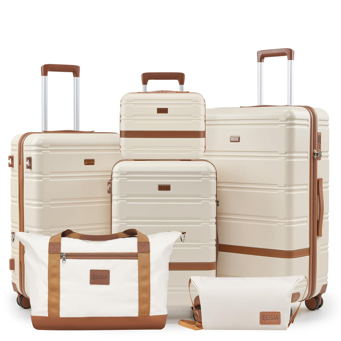 6-Piece Spinner Luggage Set – Black