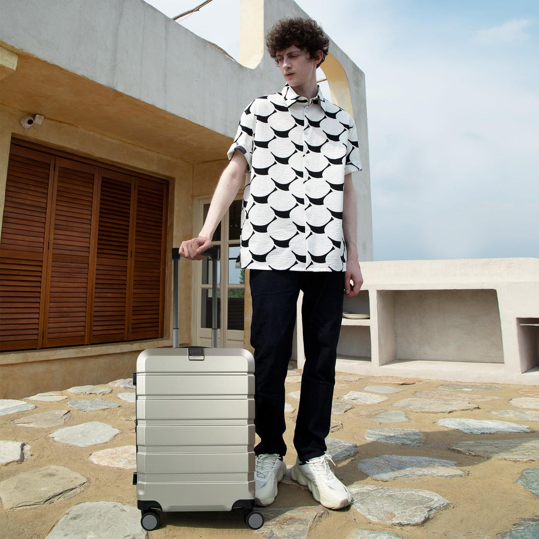 KROSER 20" Carry-On – Steel Grey
