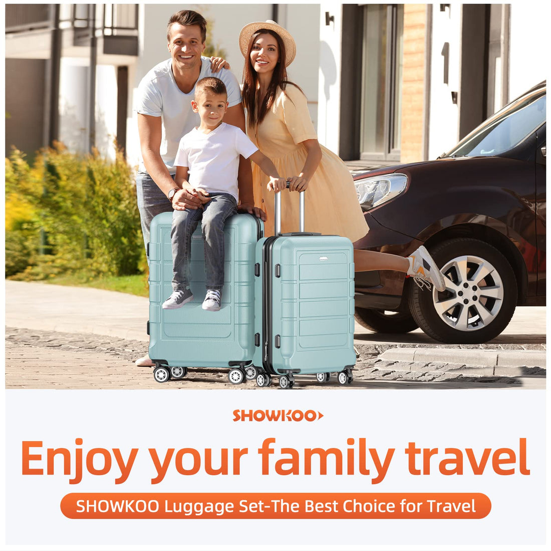 SHOWKOO 3-Piece Luggage Set