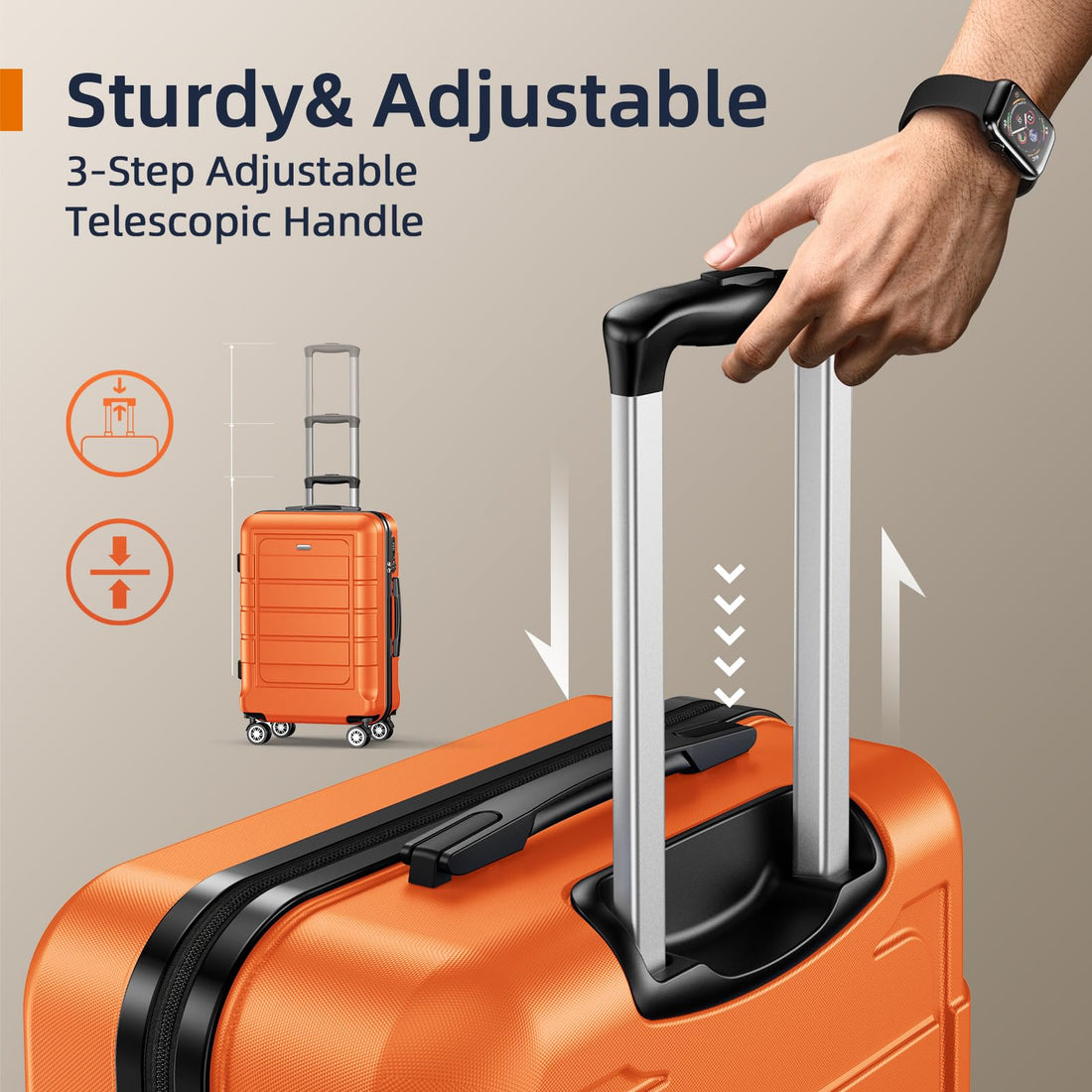 SHOWKOO 3-Piece Luggage Set