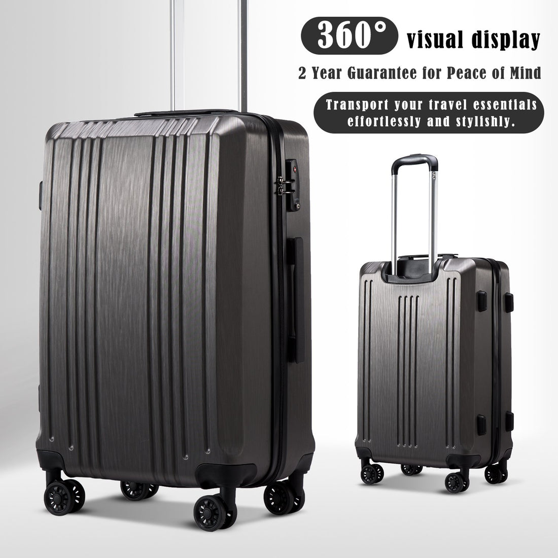 Coolife 3-Piece Expandable Luggage Set