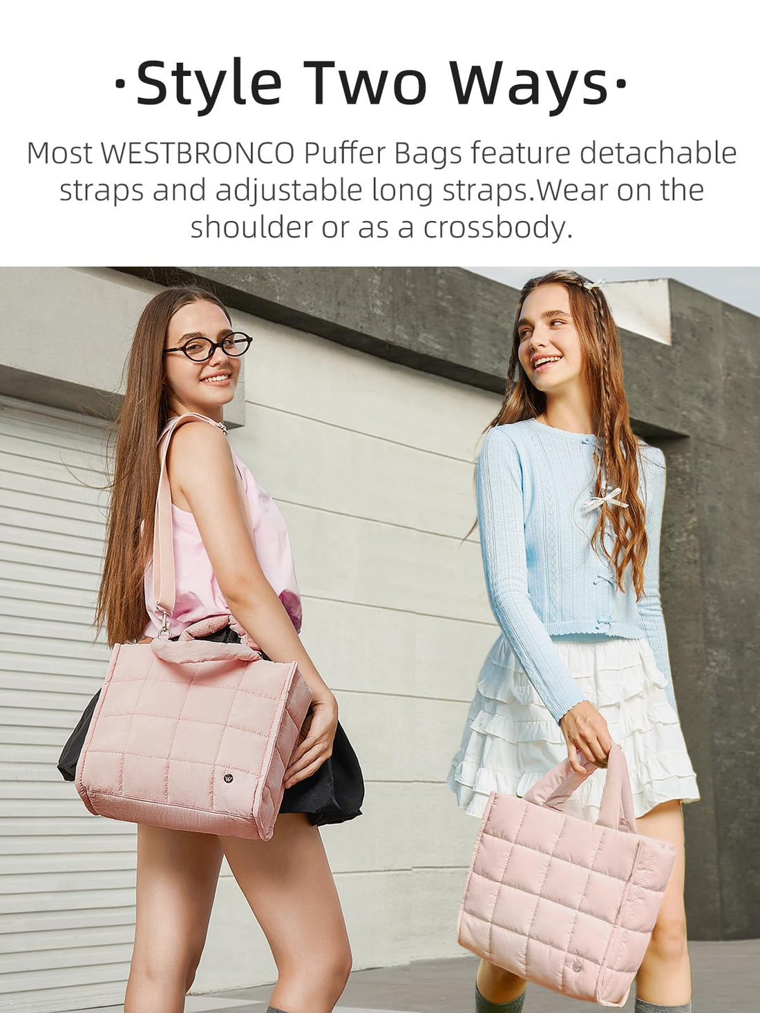 WESTBRONCO Women's Quilted Bag