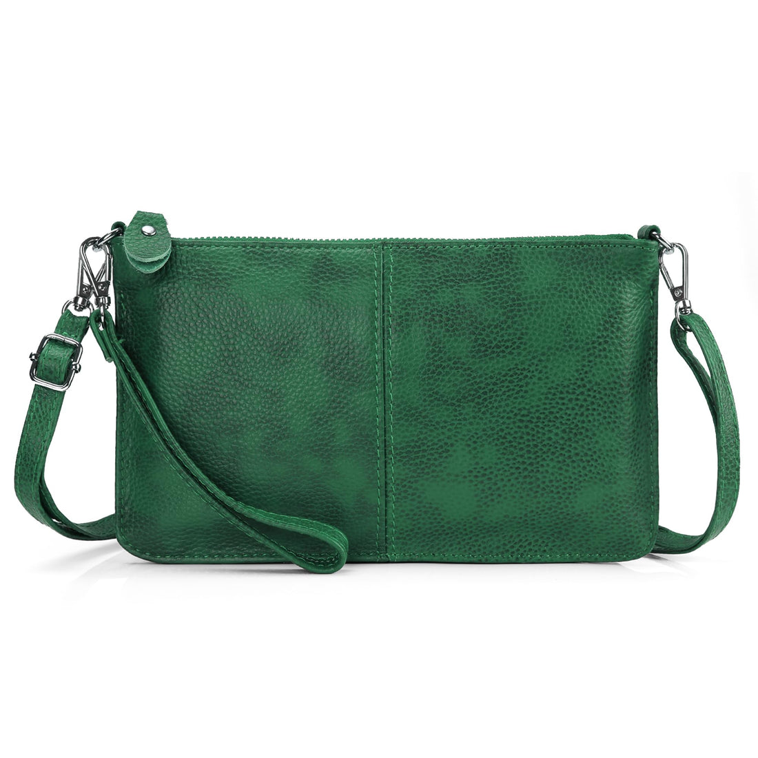 befen Genuine Leather Wristlet Clutch Wallet Purses Small Crossbody Bags for Women with RFID Blocking Card Slots