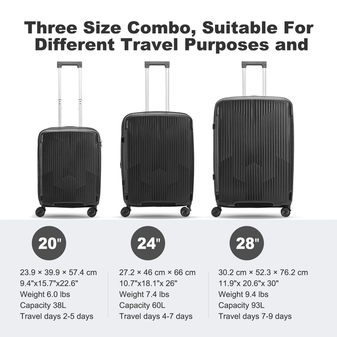 Nazhura 3-Piece Luggage Set