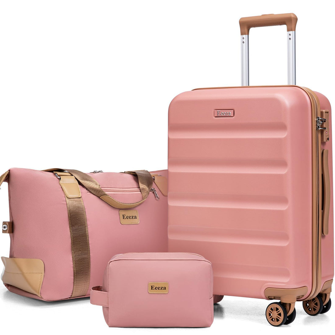 3-Piece Blue Carry-On Luggage Set