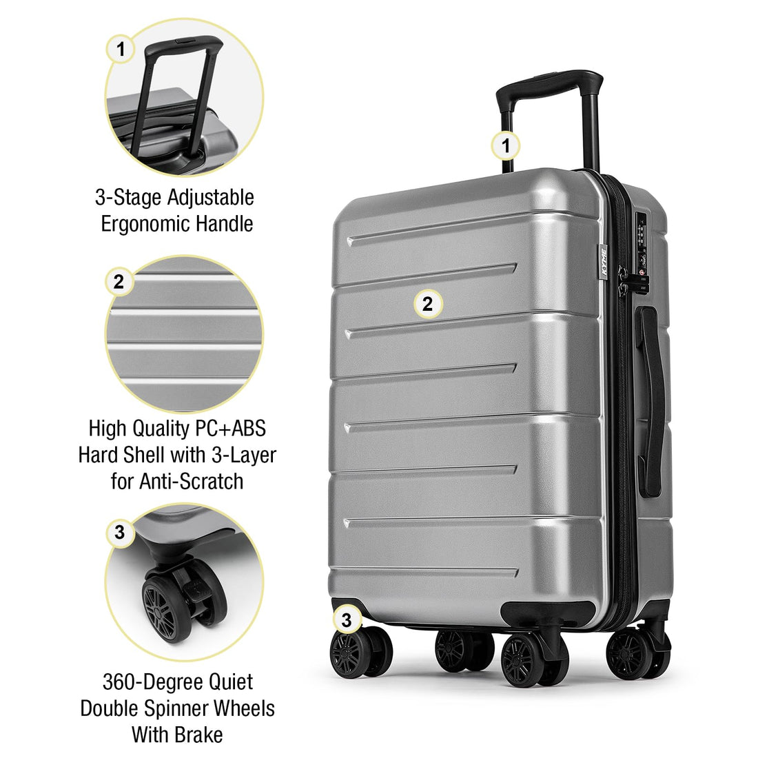 KYME 2-Piece Luggage Set