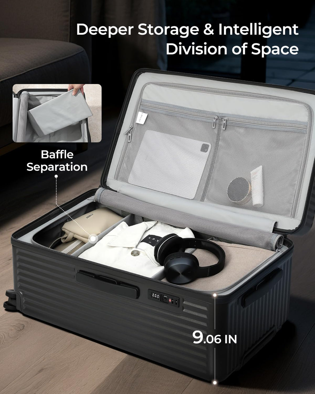 28" Black Trunk Luggage