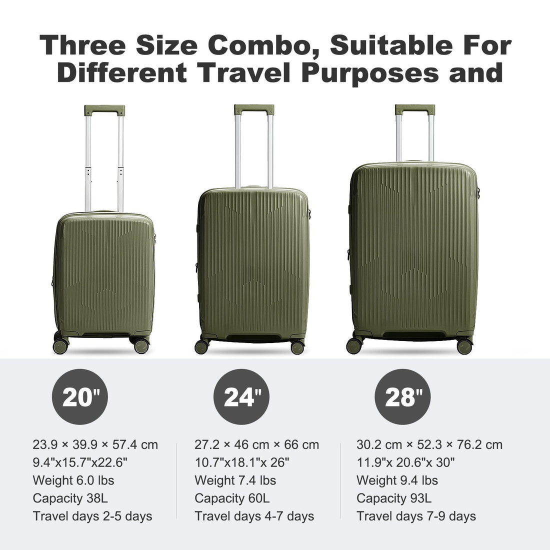 Nazhura 3-Piece Luggage Set