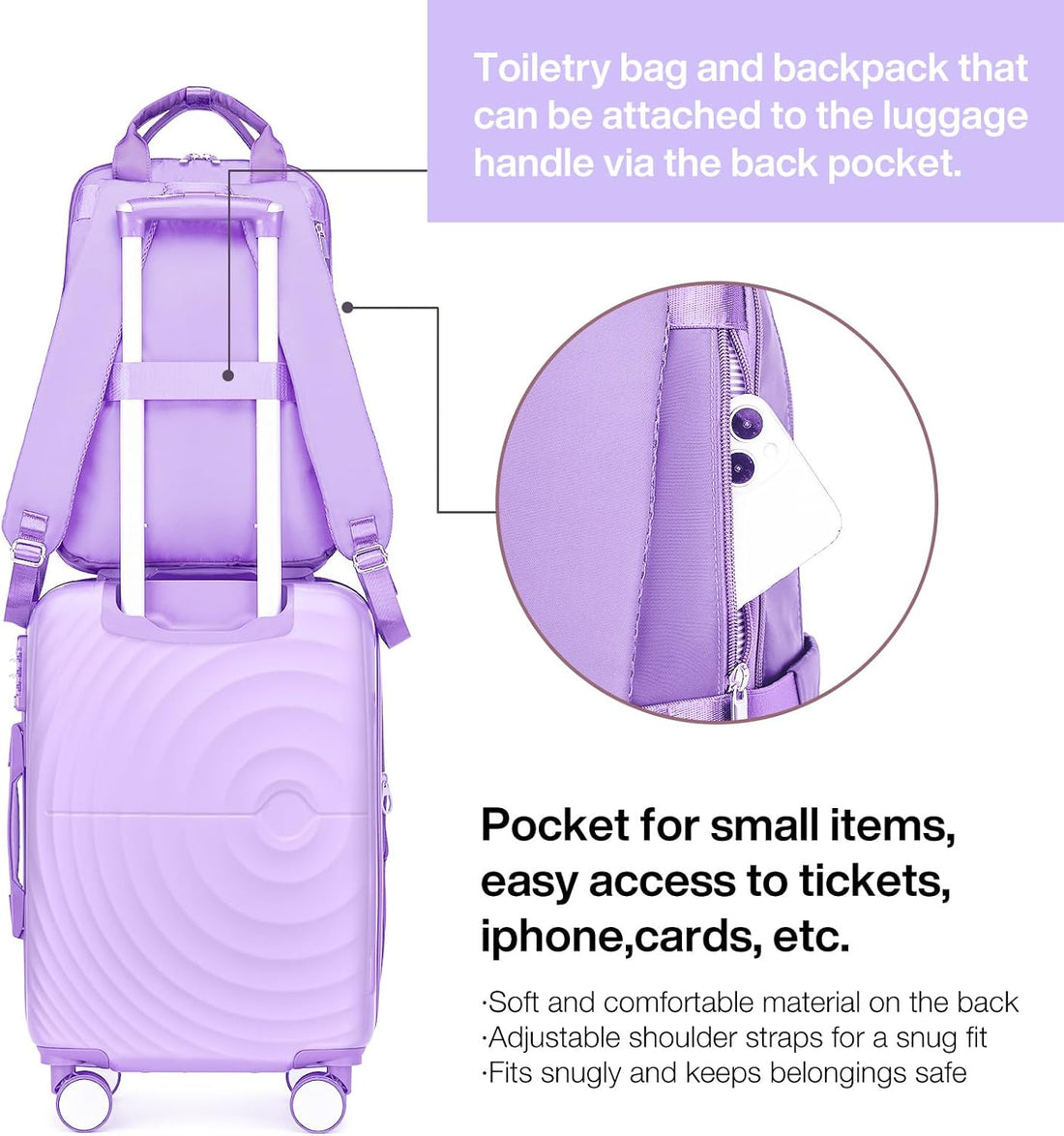 LARVENDER Lavender Carry-On Set