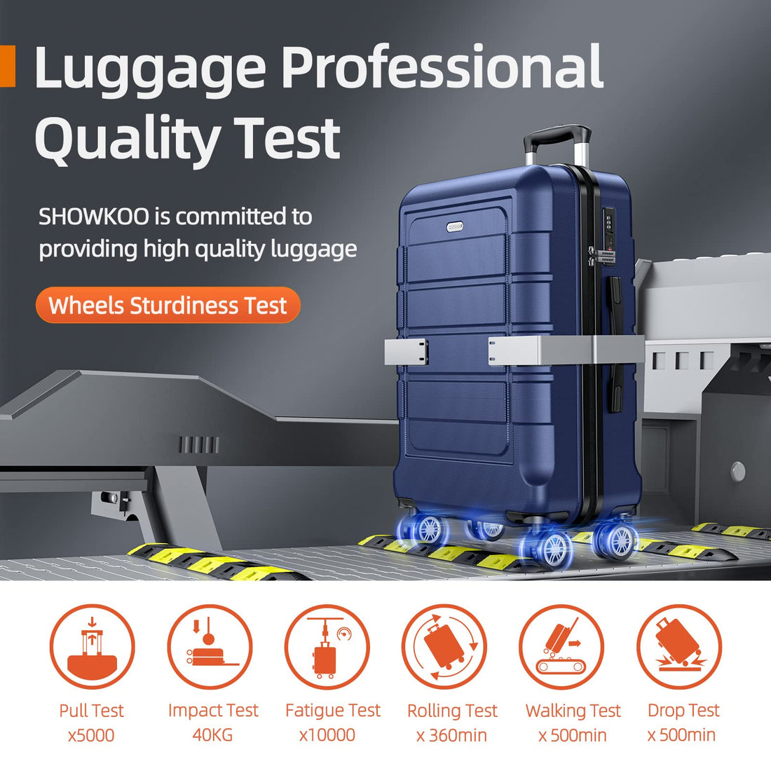 SHOWKOO 3-Piece Luggage Set