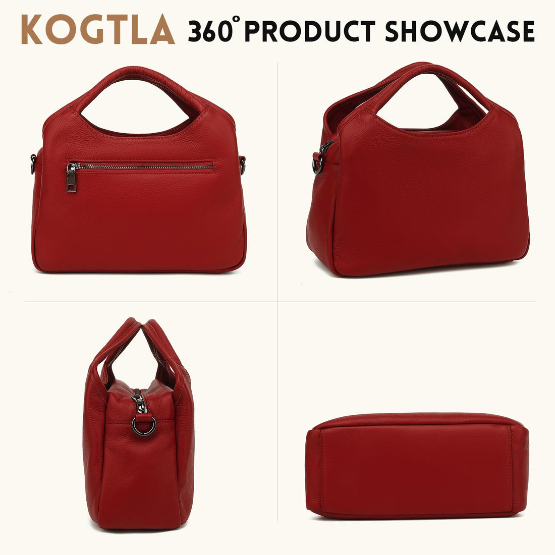 KOGTLA Women's Leather Handbag