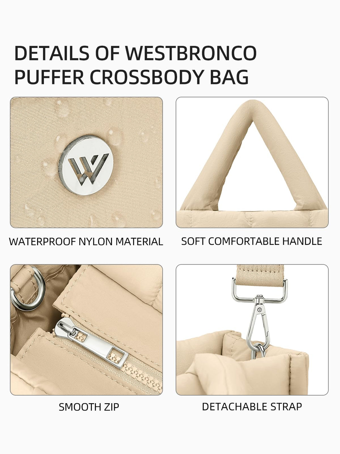 WESTBRONCO Women's Quilted Bag